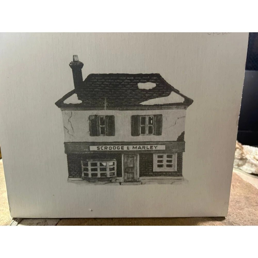 Dept 56 Dickens Series Scrooge And Marley Counting House 6500-5 W/light & Box